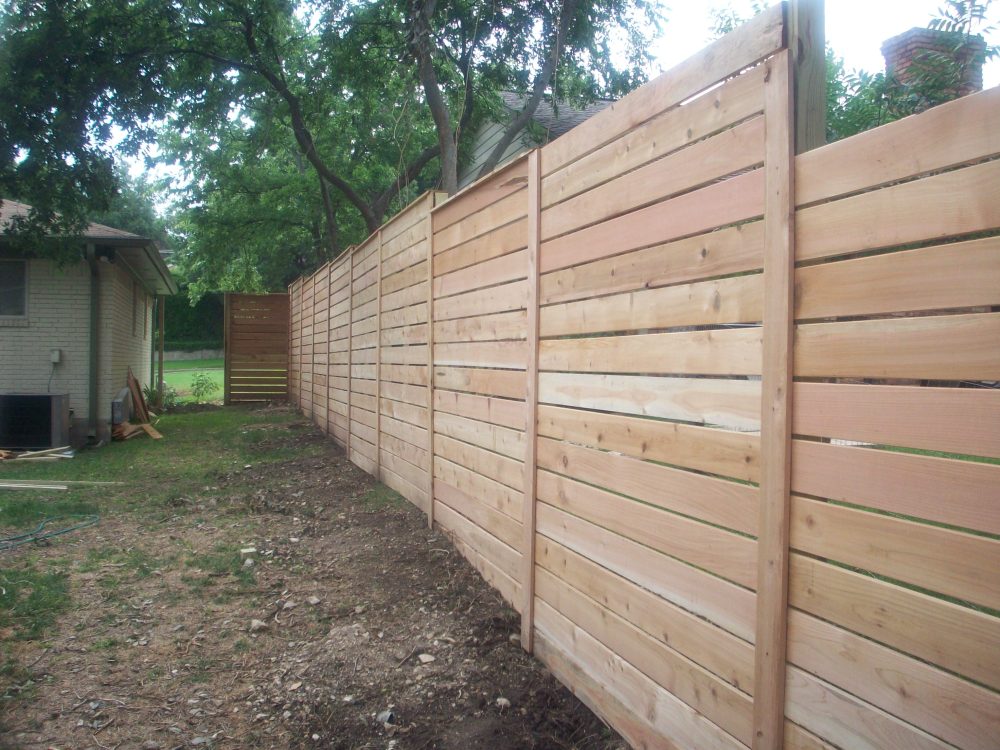 New Fence Looking Straight Towards Potting Area
