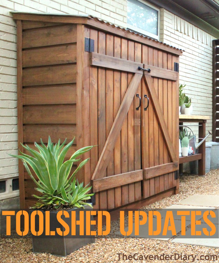 Updated Tool Shed in the Cavender Diary Side Yard