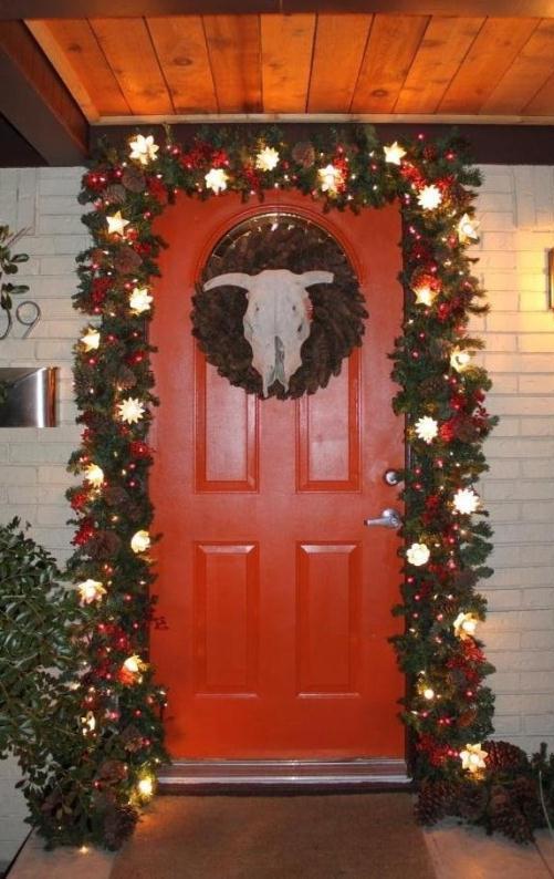 Christmas 2011 Front Door with Skull Whole