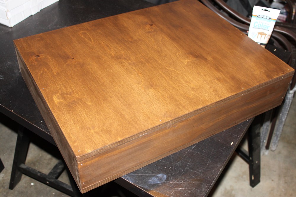 Log Holder Base With Stain