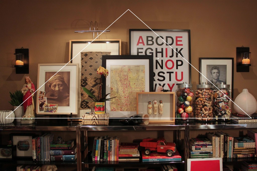 Living Room Wall with Triangle