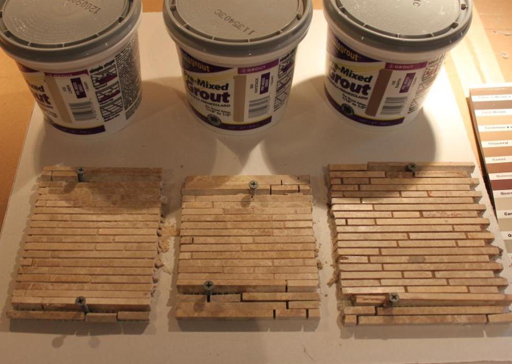 Sample Grout Board Dried