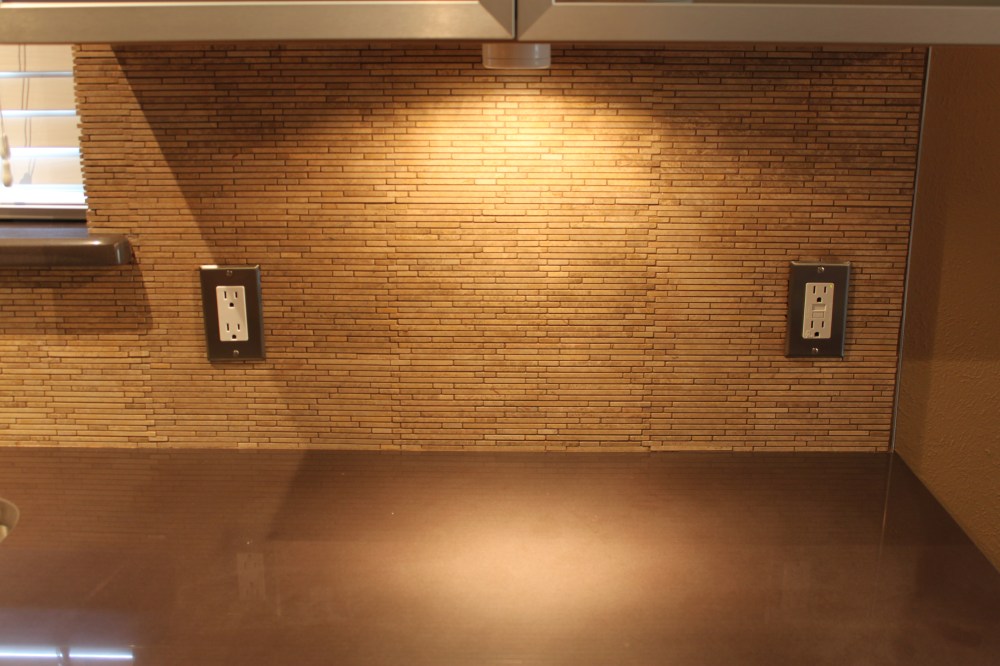 Under Cabinet With Grout