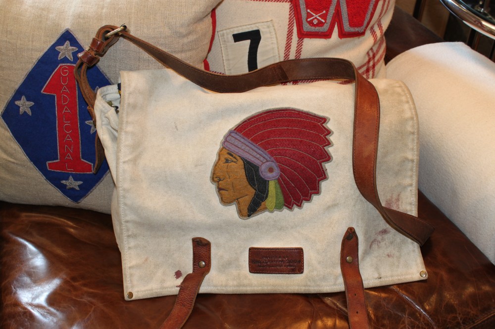 RL Rugby Bag with Inidan Head Patch