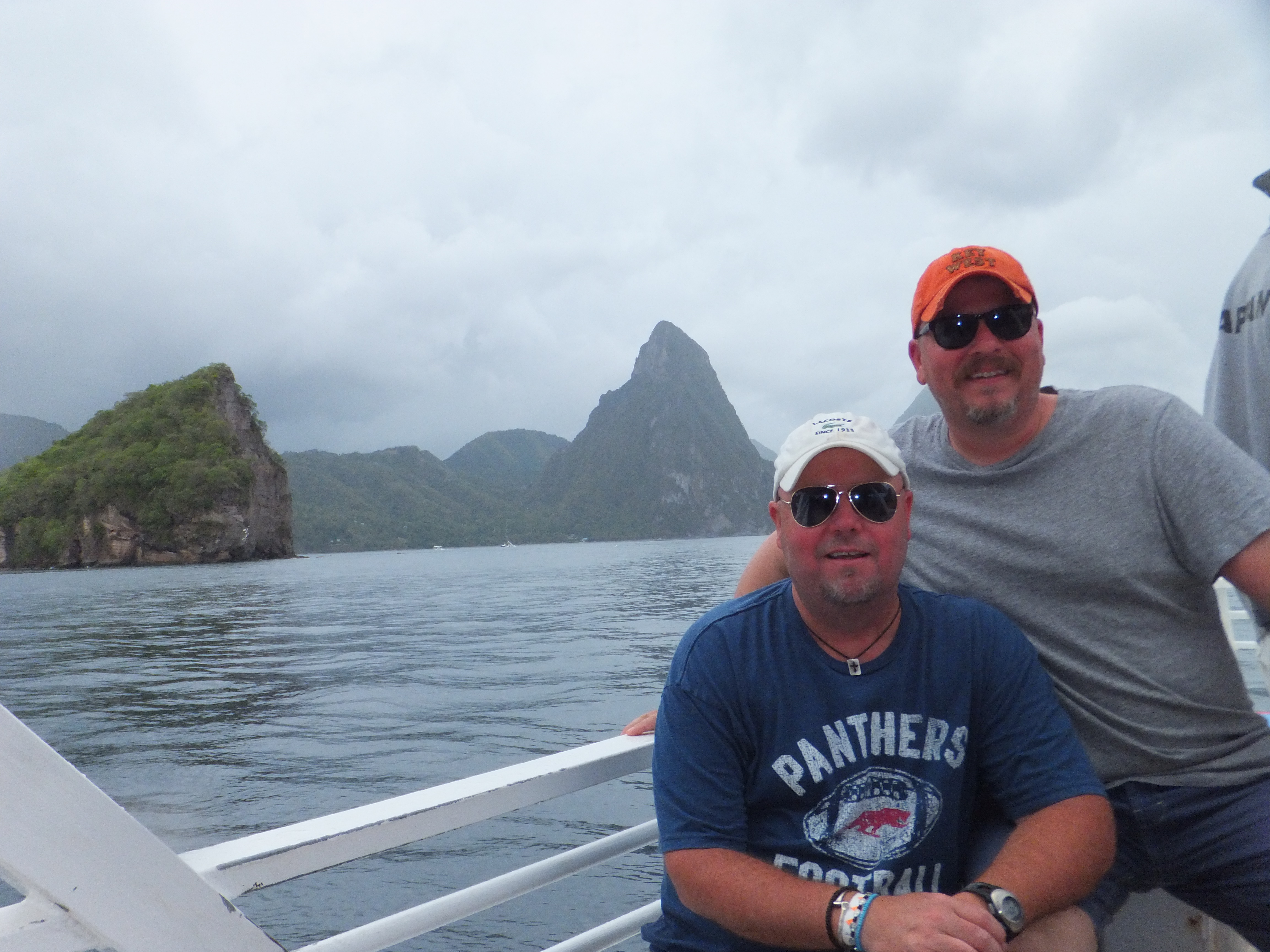 At the Pitons