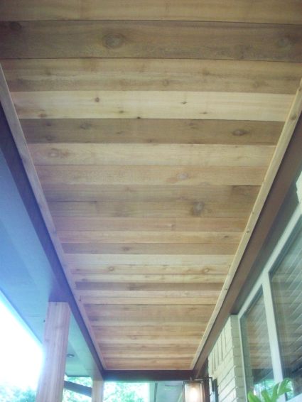 Ceiling With Cedar