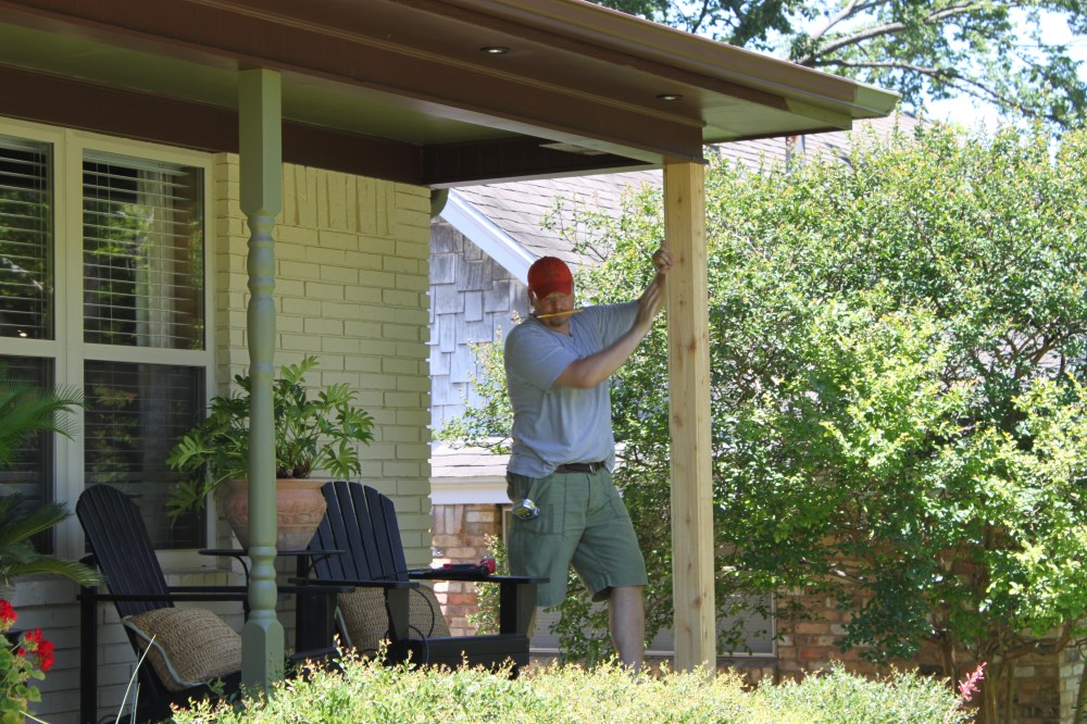 James Installing Cedar Posts