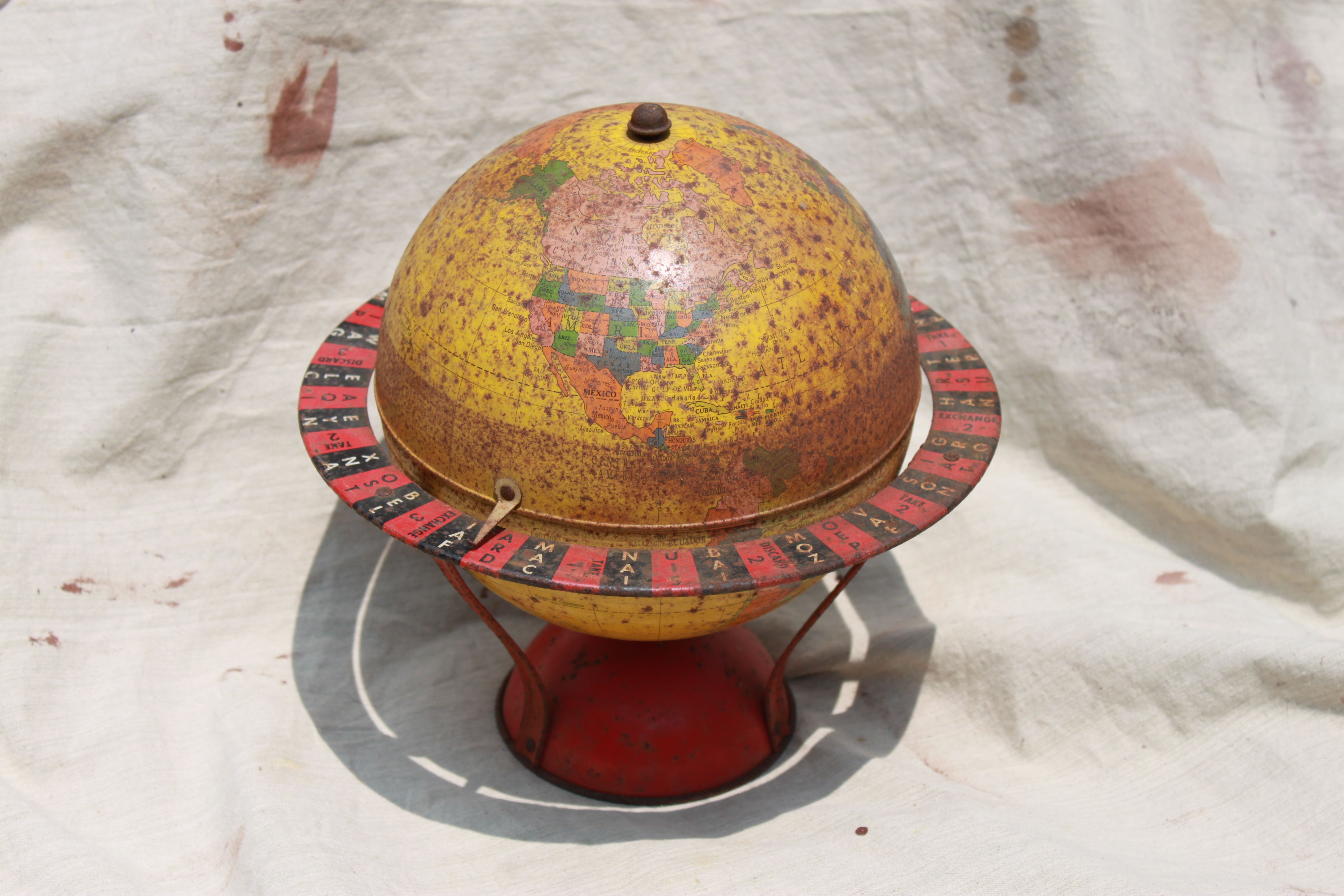 Vintage Tin Globe