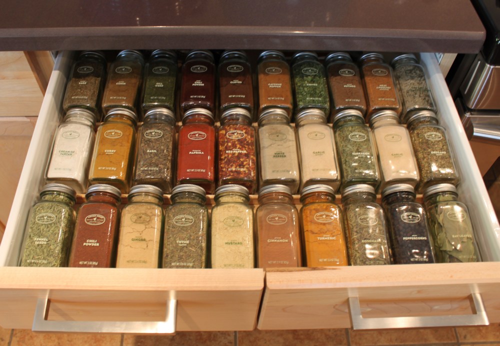 Organized Spice Drawer