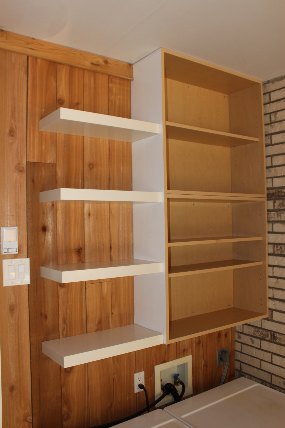 Beautiful hacked Lack shelves