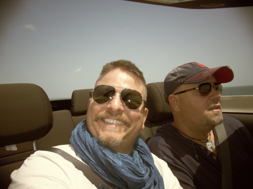 James and Jamie in Convertible