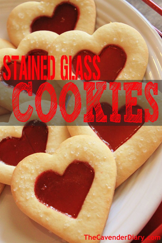 Stained Glass Heart Cookies from the Cavender Diary
