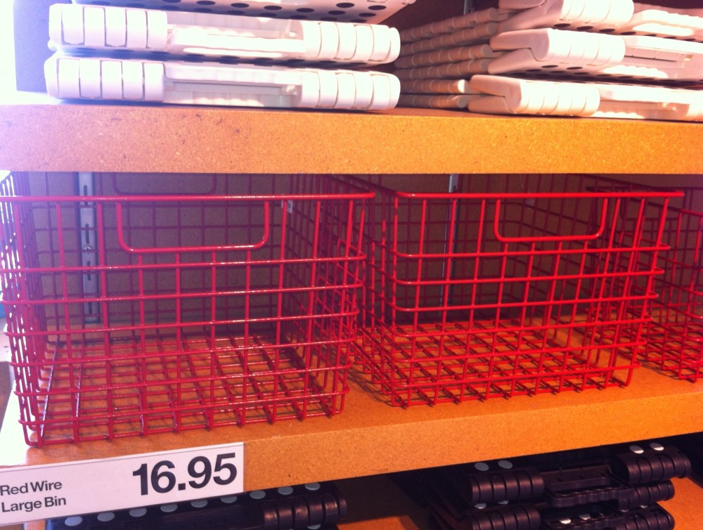 Red Wire Baskets
