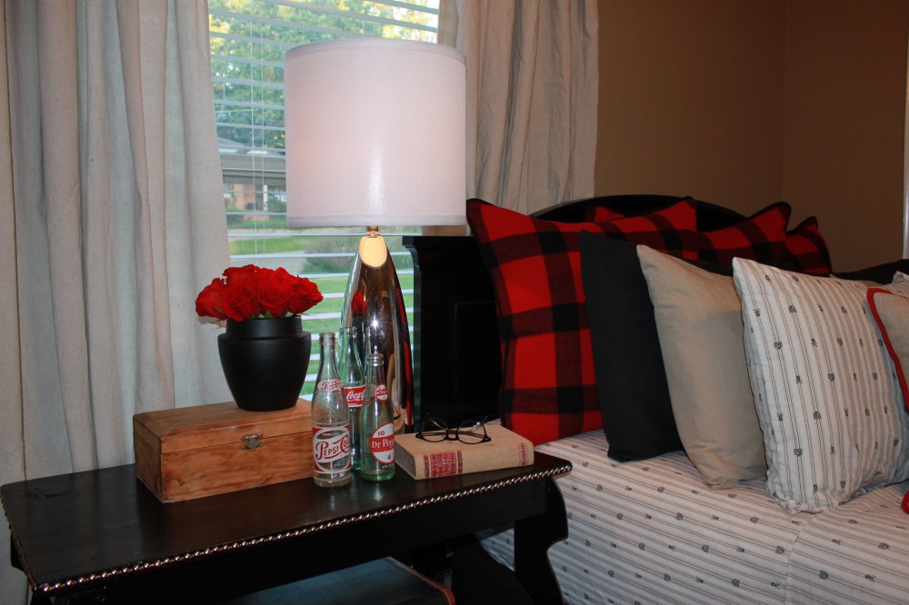 Guest Room Bed and Side Table