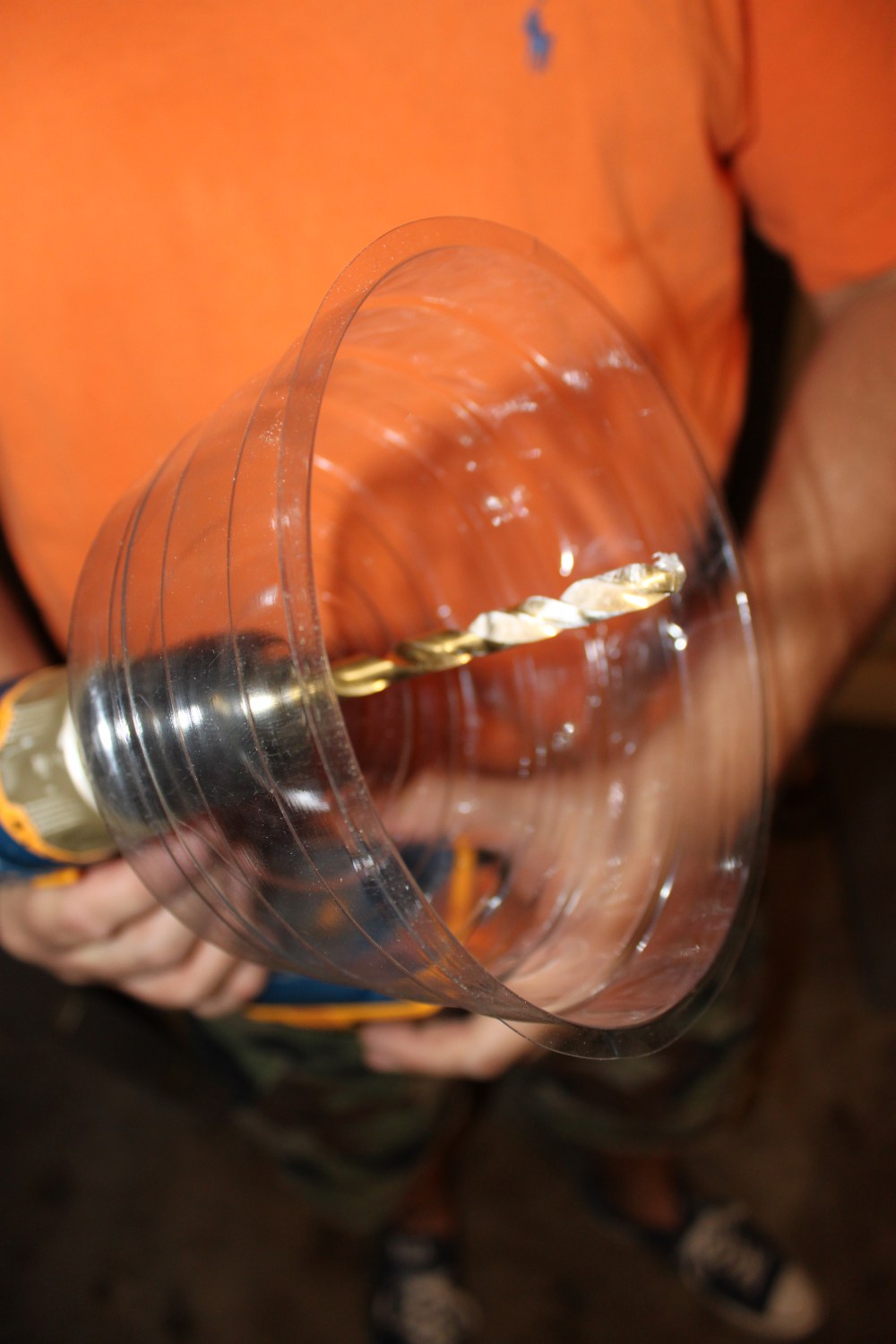 Drip Liner over Drill Bit