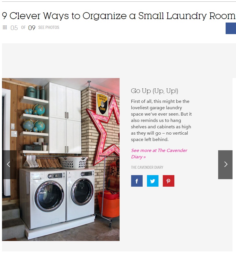 Our Laundry Space on Good Housekeeping