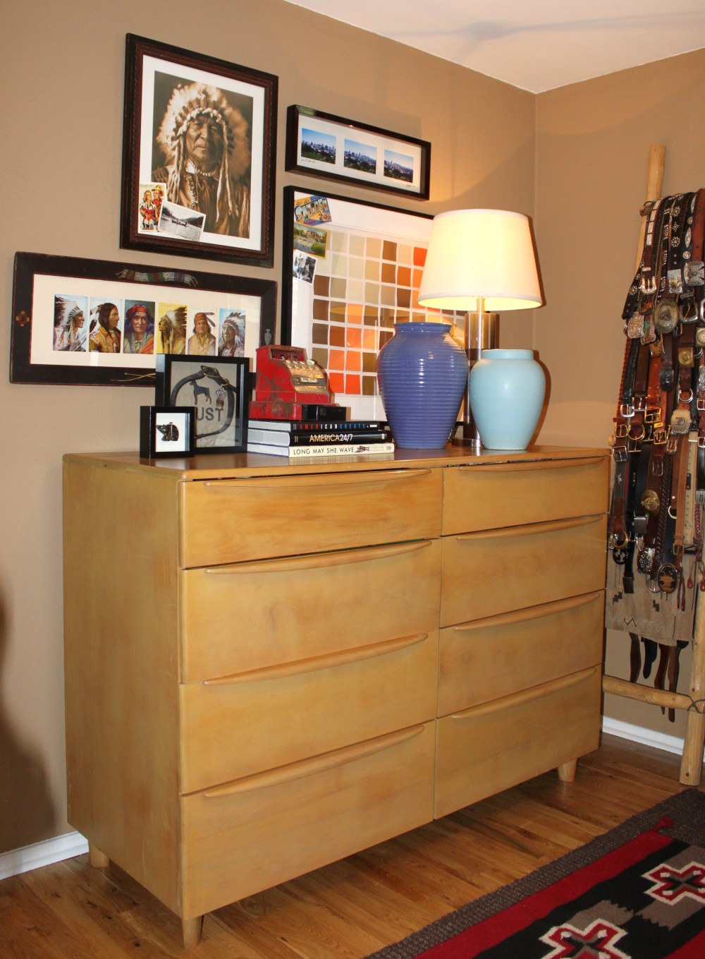 Blond Dresser in the Guest Room