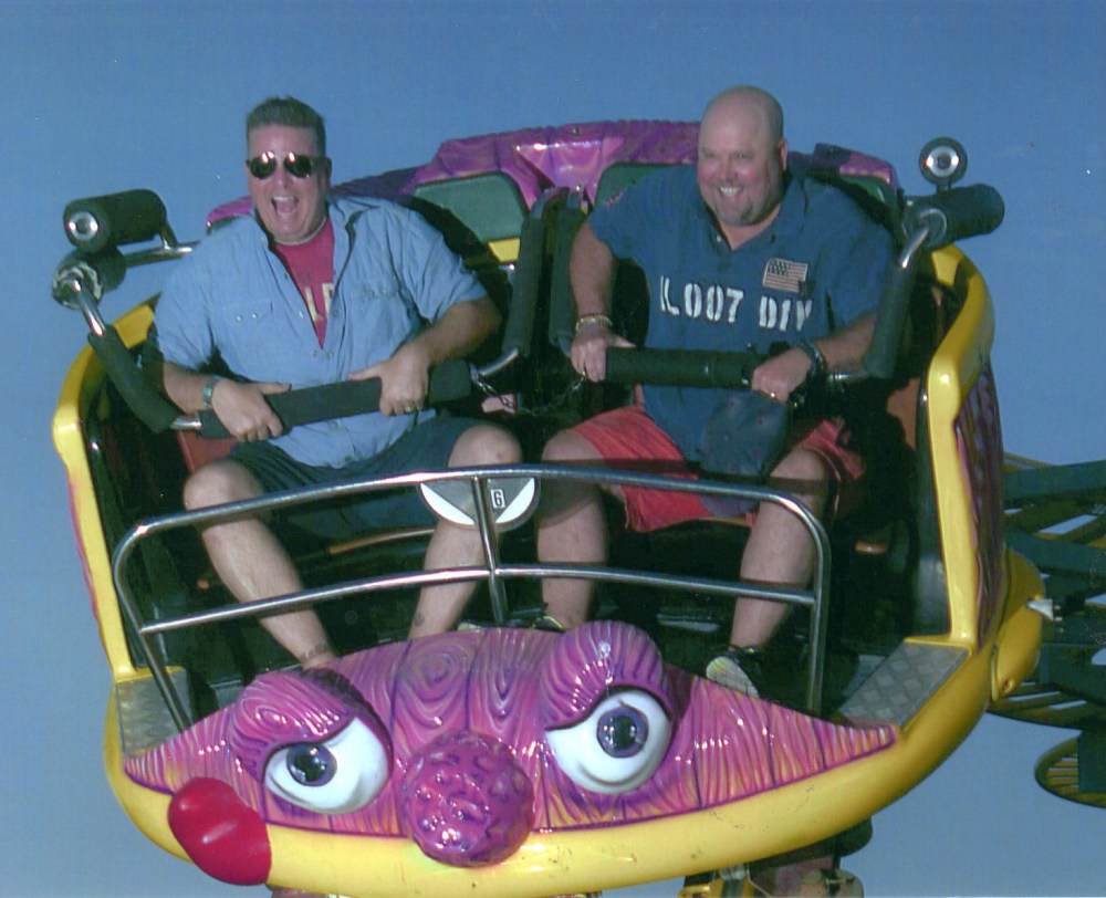 James and JAmie on the Crazy Mouse 2011