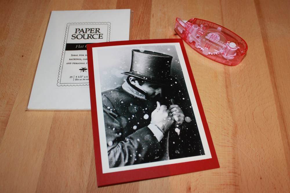 Image on top of a White Card