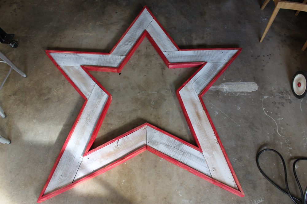 White Star with Red "Barn" trim finished