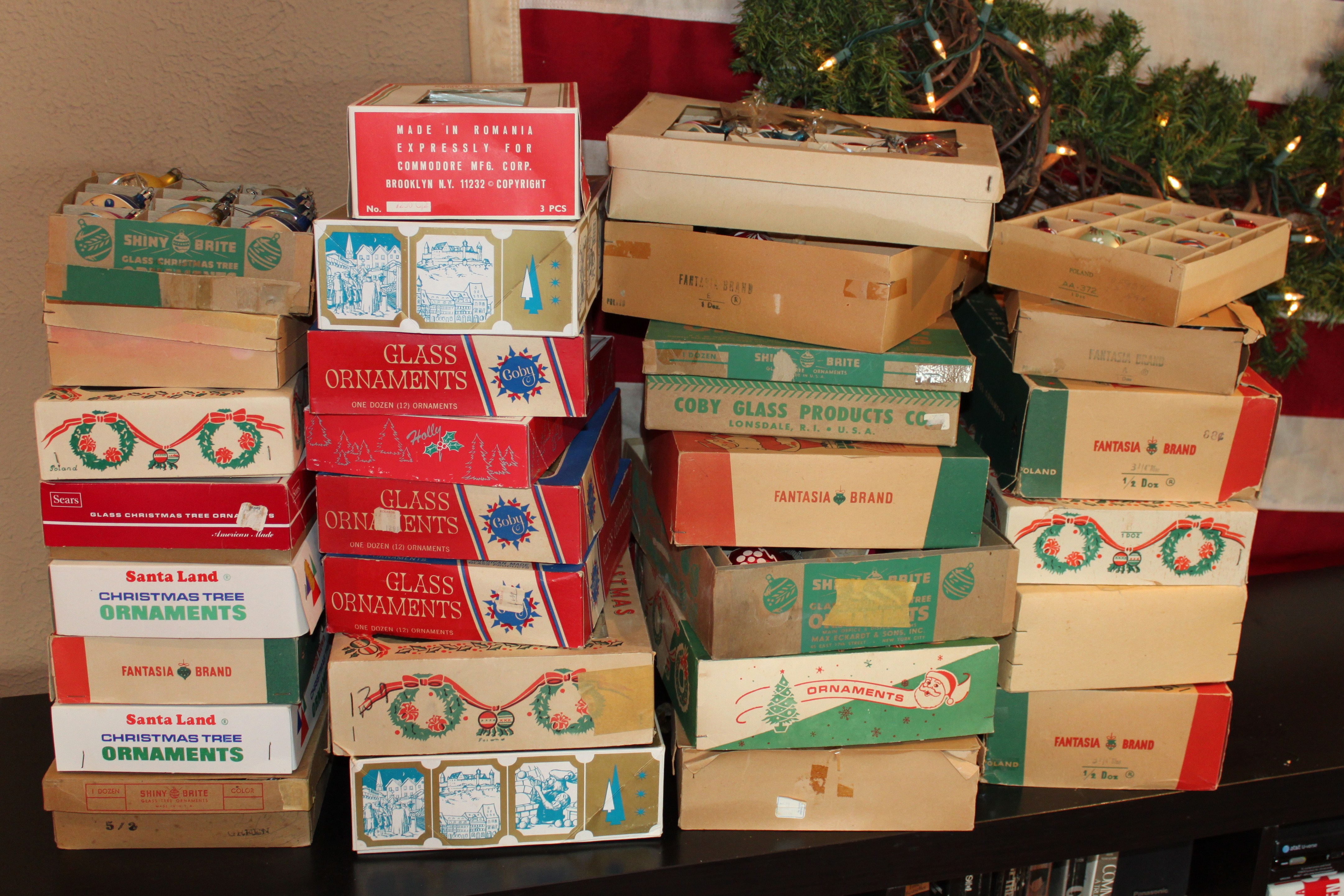 Vintage Ornament Boxes