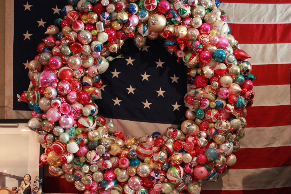 Close Up of Big Ornament Wreath