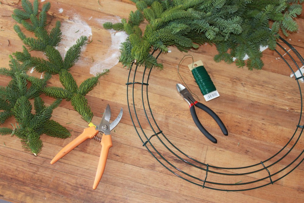 Snips and Wire Wreath Form