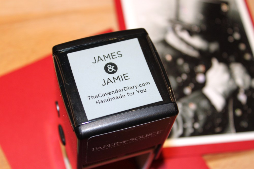 Handmade by James & Jamie Stamp from Paper Source