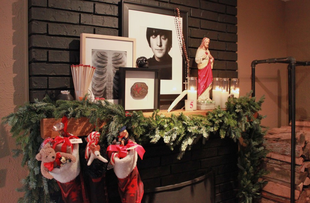 Holiday Fireplace at the Cavender House