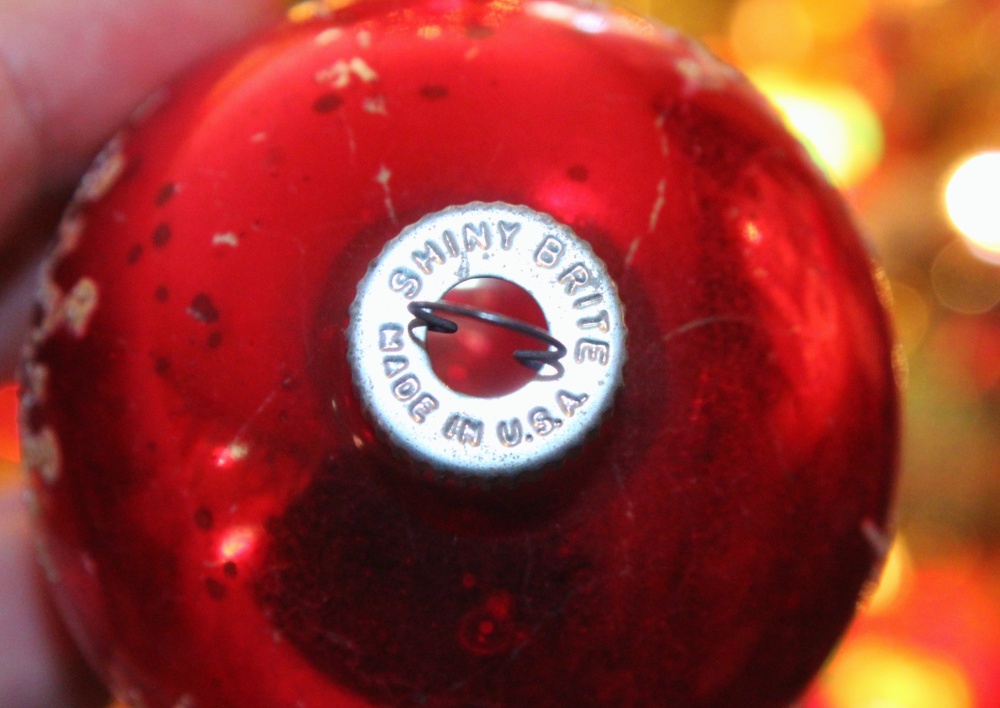 Shiny Brite Christmas Ornament Cap