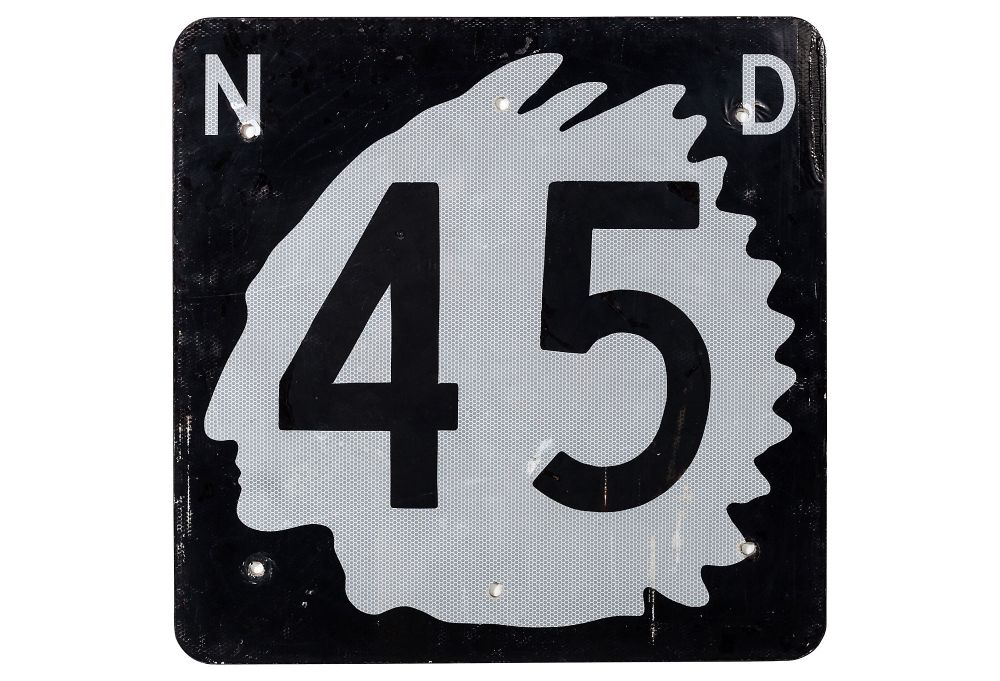 North Dakota Road Sign