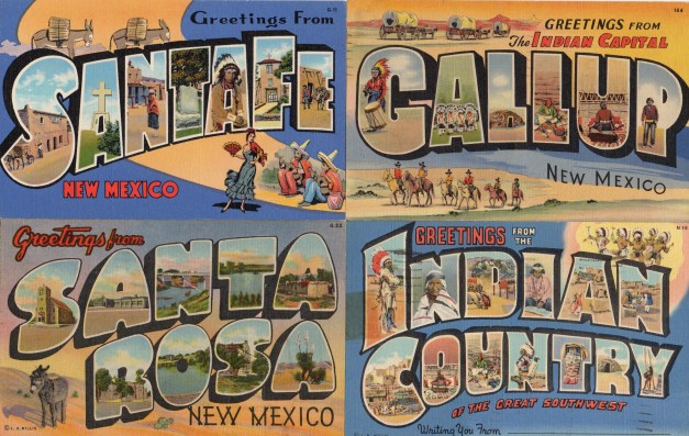 Vinatge Linen New Mexico Postcards 2