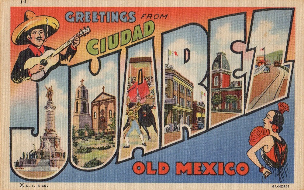 Juarez Vintage Linen Postcard