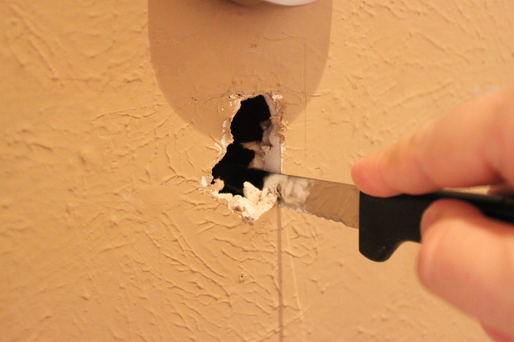 Sawing a Hole with a Steak Knife