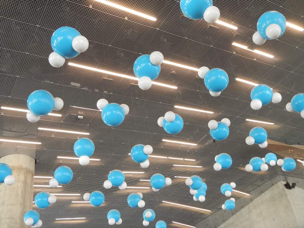 Blue Orbs in the Lobby