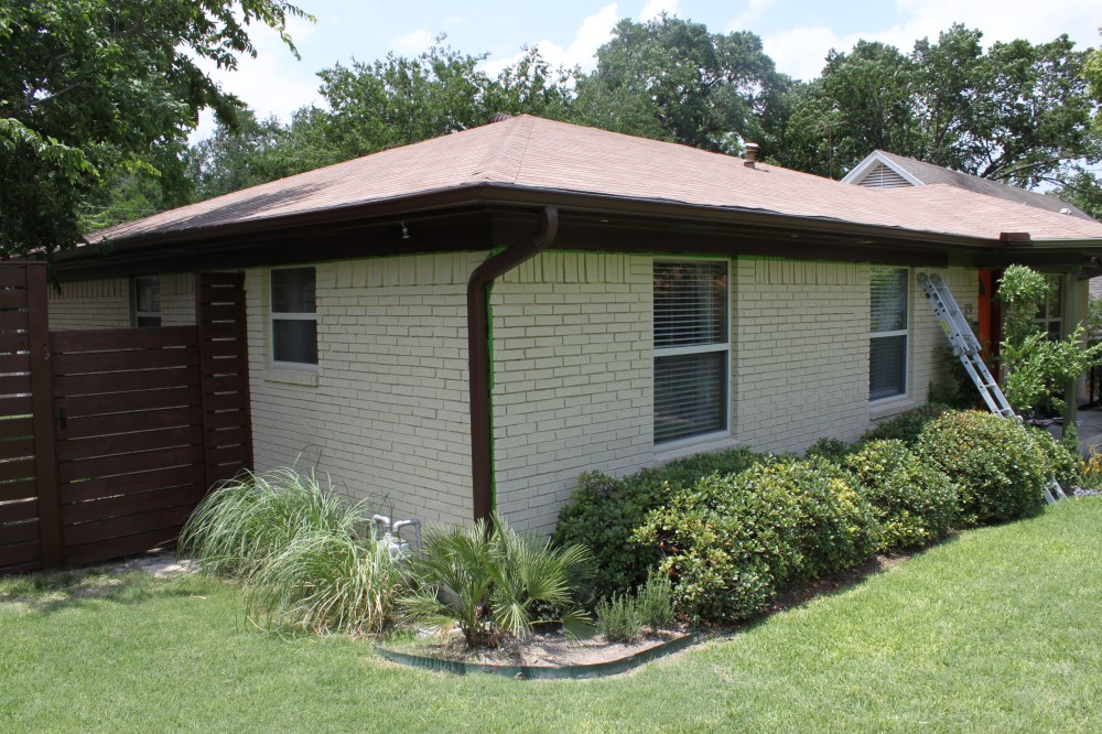 Front Corner with Indian Hawthorne