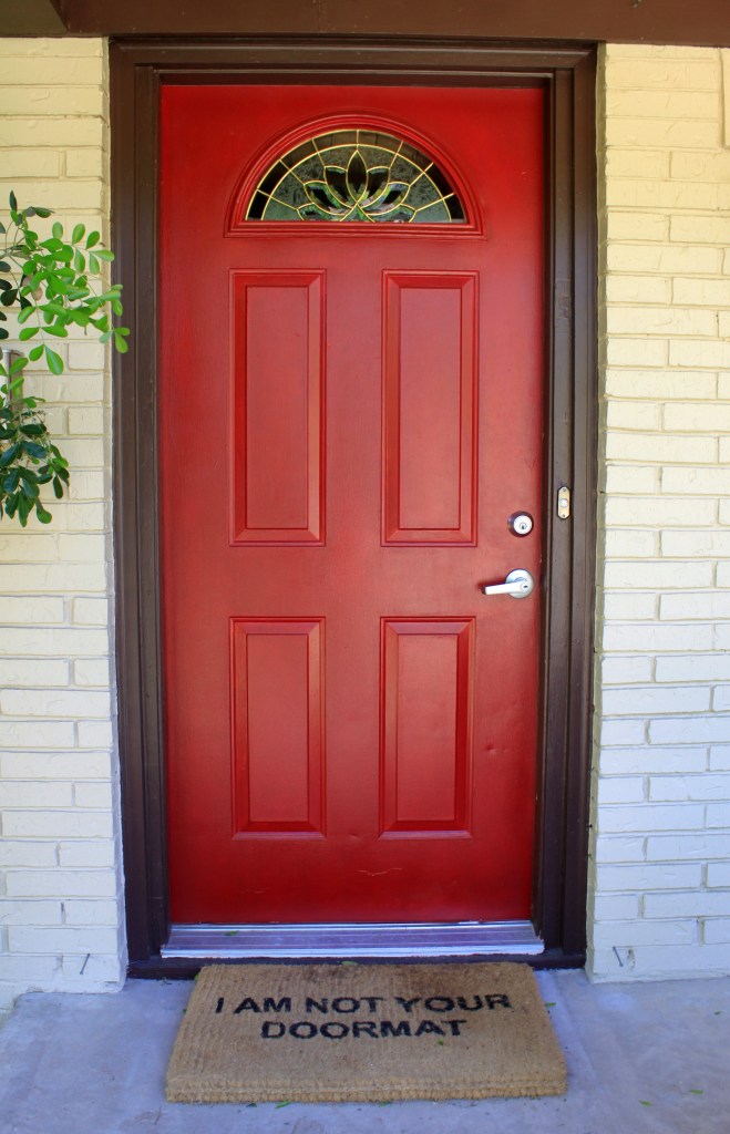 Red Front Door from Christmas