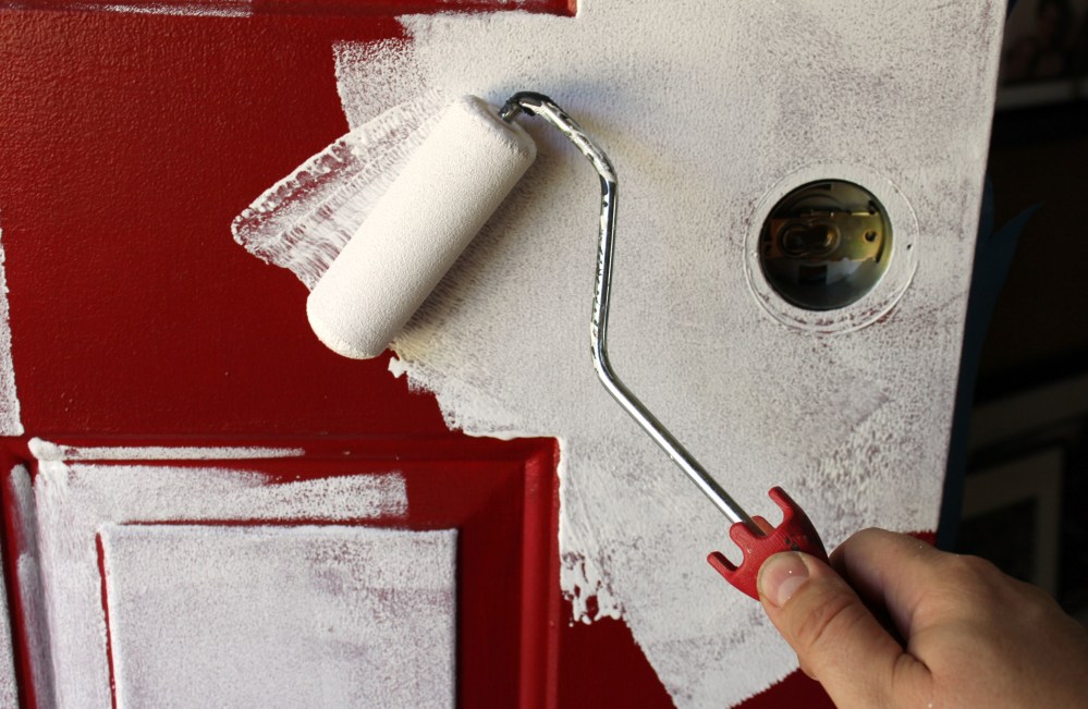 Applying the Primer with a Small Sponge Roller