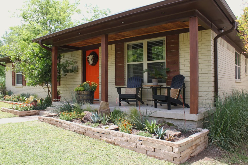 Flower Beds on the Right Side of the House full of Plants