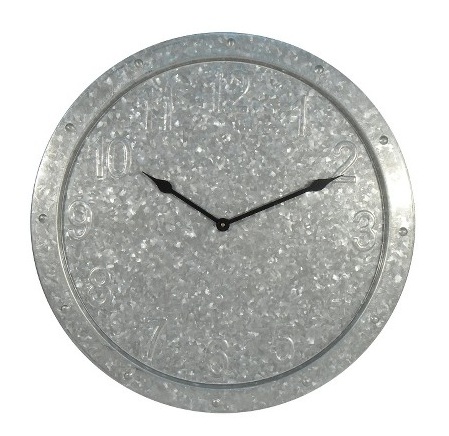 Threshold Galvanized Clock from Target
