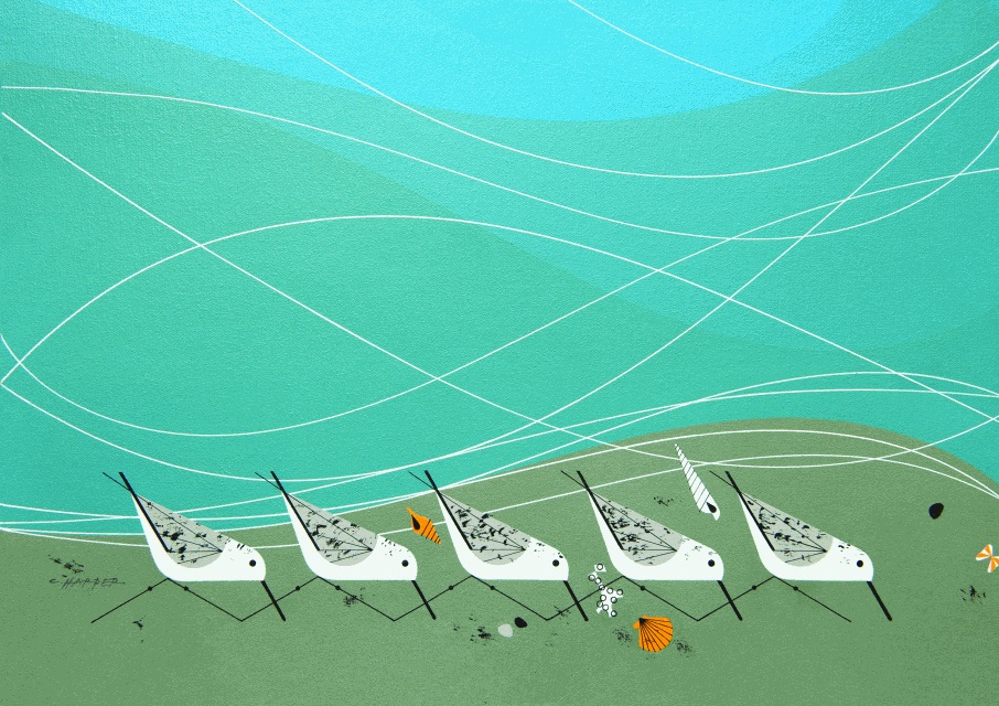 Charley Harper Sand Pipers