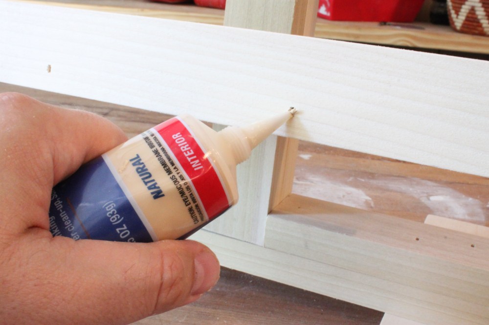 Fill all the holes with Wood Putty