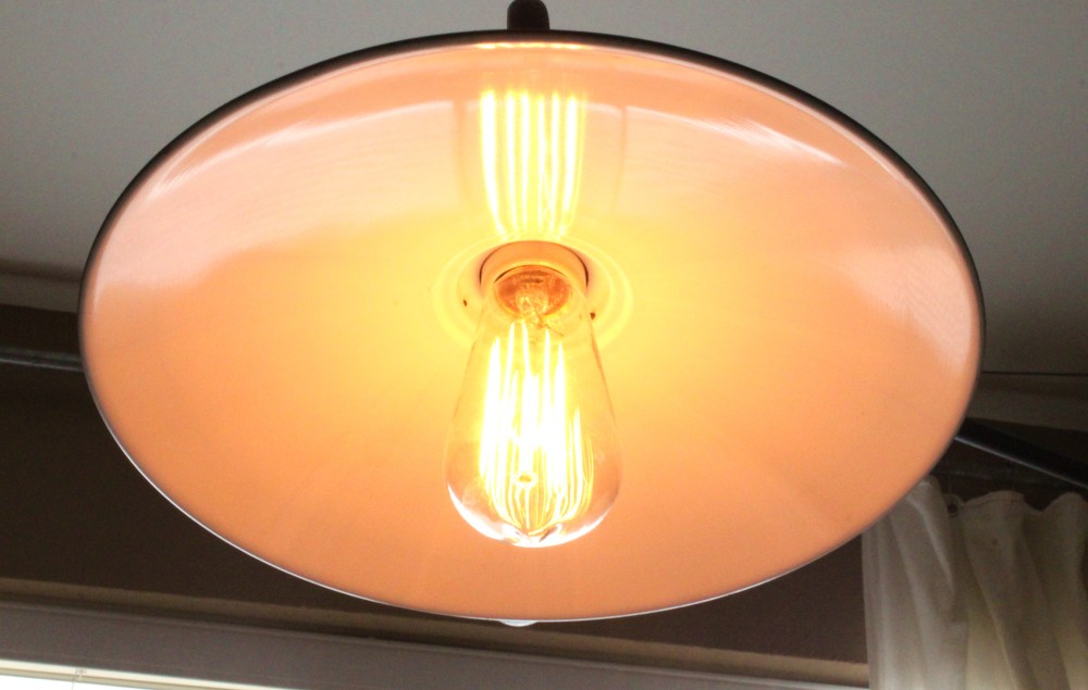 Restoration Hardware Lamp with Edison Bulb