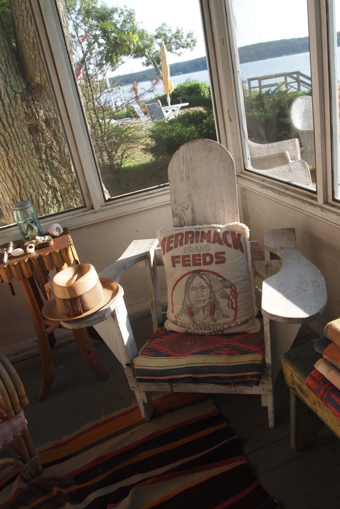 Adirondack Chair on the Patio at Seaweed's Beach House 