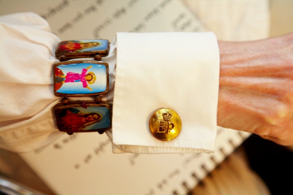 Carter wearing Vintage Santos Bracelet