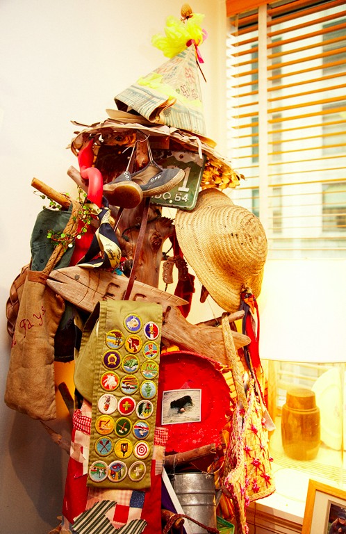 Coat Rack Covered in Carter's Treasures