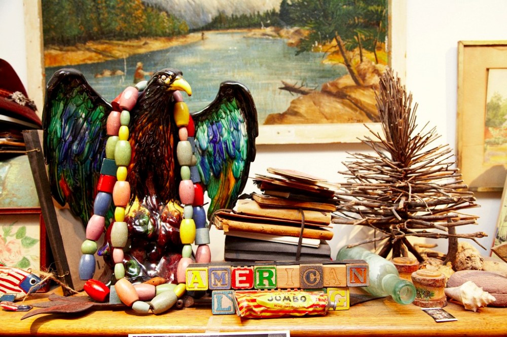 Eagle and Beads on Top of Carter's Desk