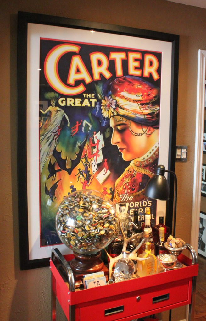 Framed Carter over the Bar Cart