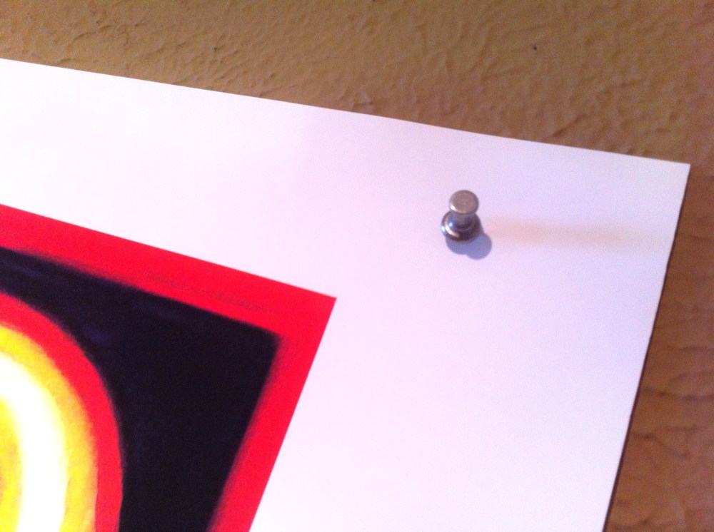 Thumb Tack Holding up Carter Print