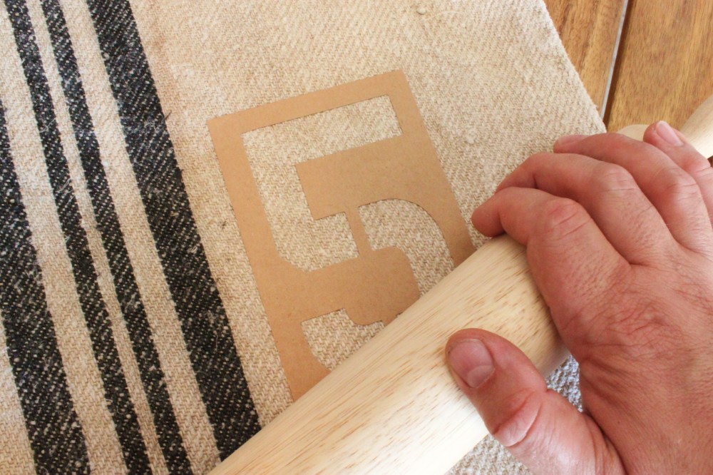 Use a Rolling Pin to Roll Down the Stencil